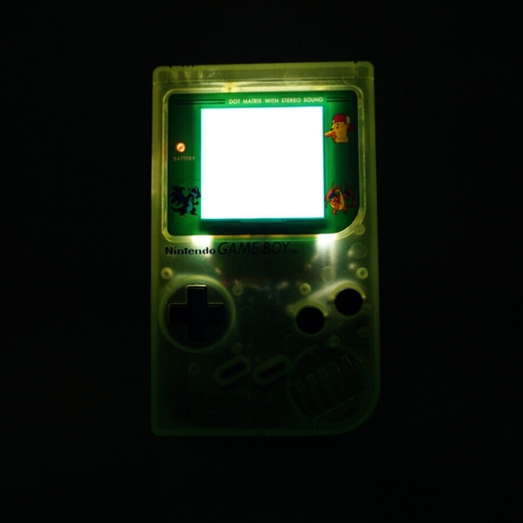Glow in the Dark Green Nintendo Game Boy Original DMG-01 with Back Lit Screen - Picture 10 of 10